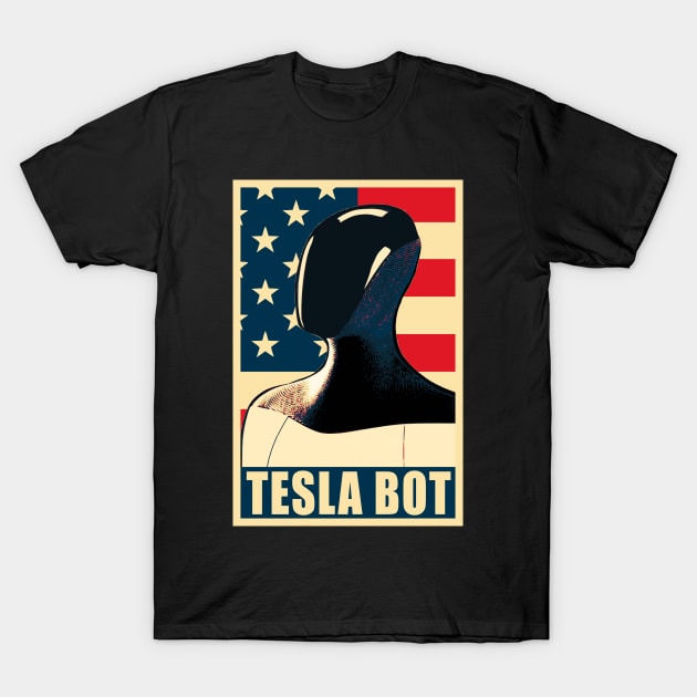 Tesla Bot T-Shirt by Nerd_art